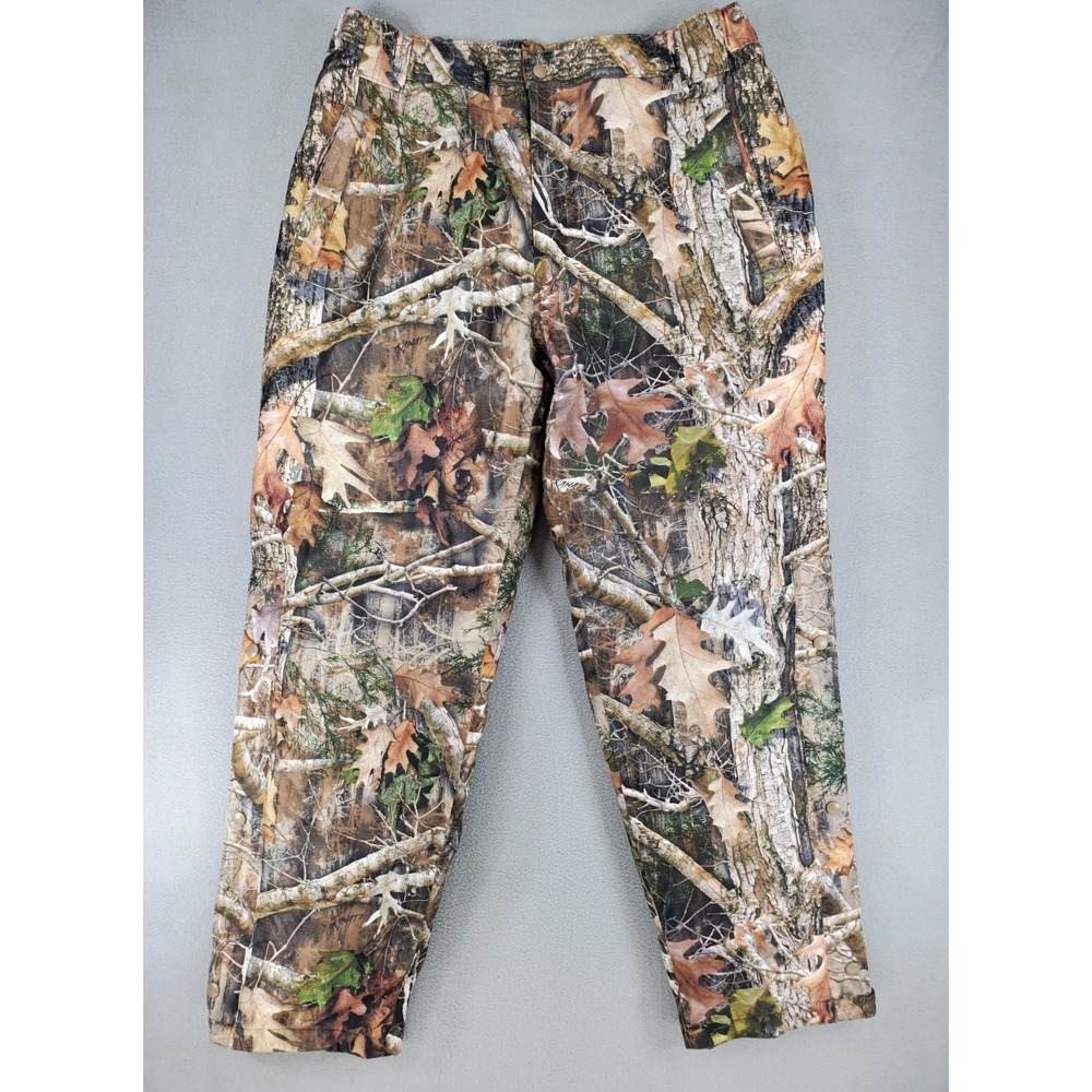 Ridge Hunter True Timber Thermolite Camouflage Pants Mens L Kanati Elastic Waist